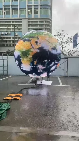 360 Degree Creative Indoor Spherical LED Ball Screen Globe Shaped Sphere LED Display 