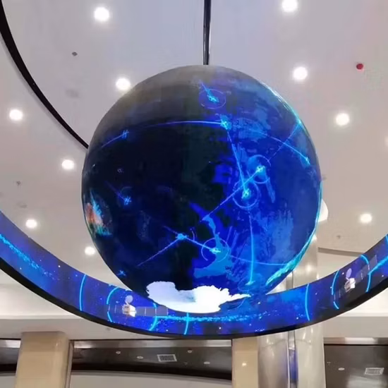 Creative Circular Display with Customized Diameter Round LED Screen Indoor Usage Spherical LED Display for Event and Event Video