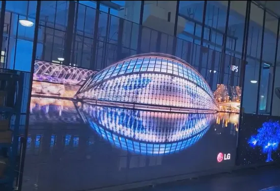 Indoor LED Transparent Display 1000X500mm Transparent Digital Advertising Display P3.9