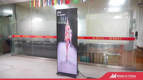 Indoor LED Advertising Screen P2 640*1920mm LED TV Display Screen Poster Machine LED Advertising Poster 