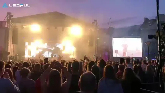 Outdoor Indoor 500X500mm HD SMD Curved Digital Stage Events Rental Background DJ Booth LED Video Wall Screen Display P1.9 P2.5 P2.6 P2.9 P3.91 P4.81 P5.95 P6.25 