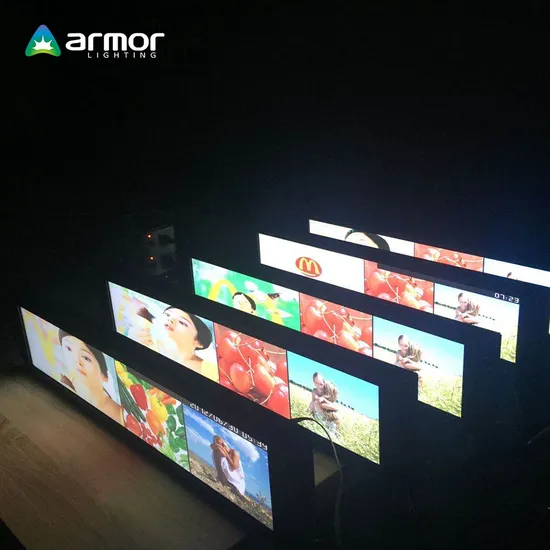 Indoor Advertising Supermarket Shelf LED Digital Panel Video Board Signage Display Screen 