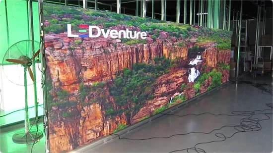 Full Color P4 Indoor Display Screen 256X128 Flexible LED Module 