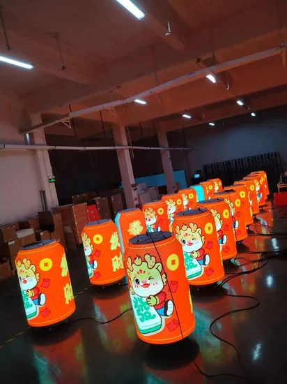 Customized Full Color Can Bottle Shape LED Display High Resolution Advertising Creative Cans LED Display Screen 