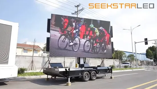 16sqm Outdoor 3D Digital Advertising LED Trailer Screen Displays Mobile LED Billboard 