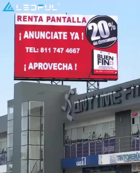 Heat Dissipation Outdoor Waterproof Advertising Fixed Sign Screen High Brightness LED Display 