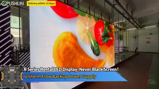 Pushunled P3.9 Never Black Turnkey Video Wall Indoor Stage Rental LED Display Screen 