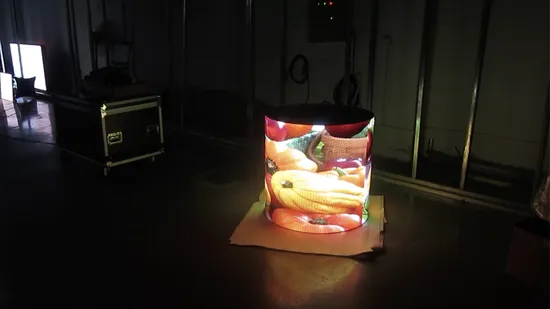 Indoor Commercial Flexible Creative Advertising Billboard Wall LED Display with P1.8 Module 