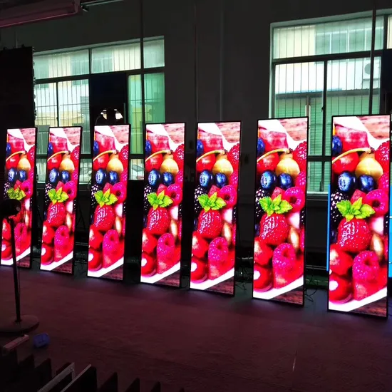 P2.5 LED Video Display Movable LED Display Screen Customized Size Indoor LED Poster Advertising Product Show 