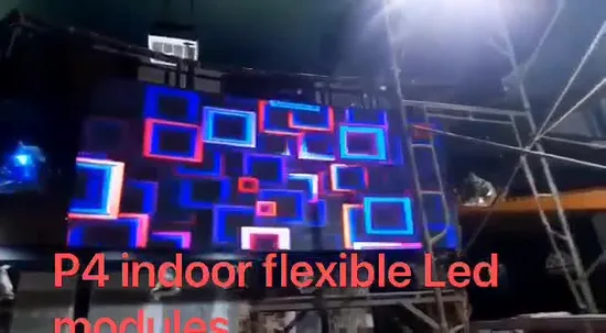 P2 P2.5 P3 P4 P5 Indoor Circle Circular Cylindrical Column Round Video Wall Flexible LED Display Screen Soft Module 
